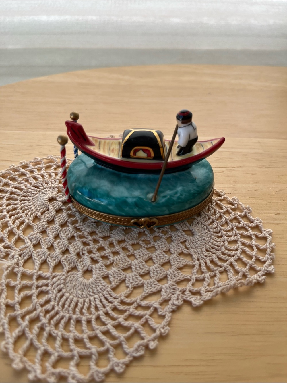 Limoge Gondola Trinket Box